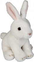 Pluche konijn knuffel 15 cm - konijnen knuffels - ook als Goochelaars konijn gebruiken uit de hoge hoed