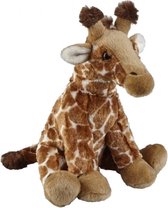 Pluche gevlekte giraffe knuffel 30 cm - Giraffen safaridieren knuffels - Speelgoed knuffeldieren/knuffelbeest voor kinderen