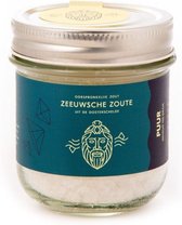 Zeeuwsche Zoute Puur & Gerookt -  Zeezout - Duoset Glazen Pot - 2 stuks - 200 gram