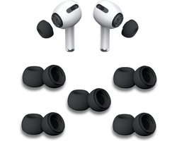 Oordopjes geschikt voor Apple Airpods Pro - Airpods Pro tips - Airpods Pro vervanging tips - 5 paar oordopjes geschikt voor Airpods Pro - Small / Zwart