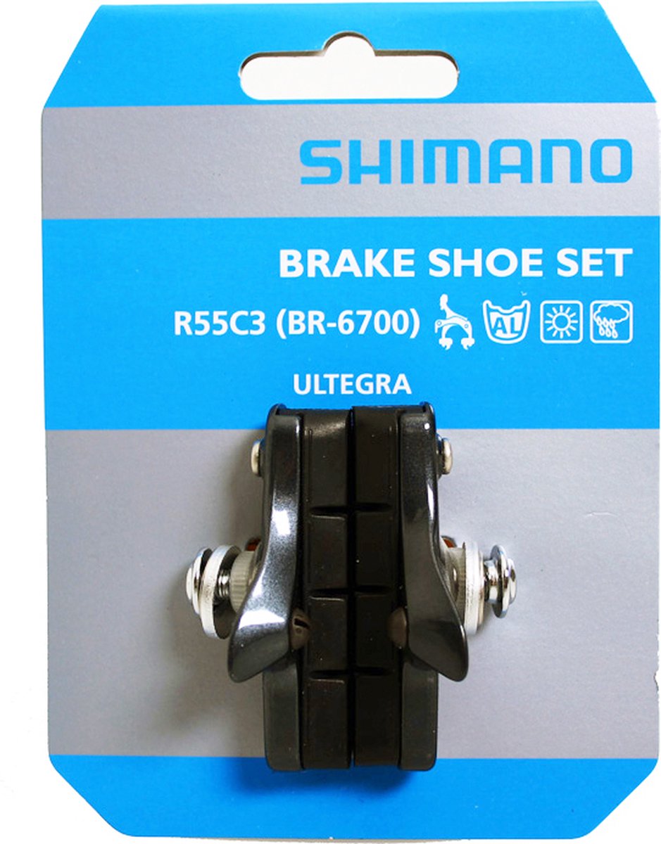 Aanstellen kip wastafel Shimano Remblokken R55c3 Ultegra V-brake Zilver 2 Stuks | bol.com