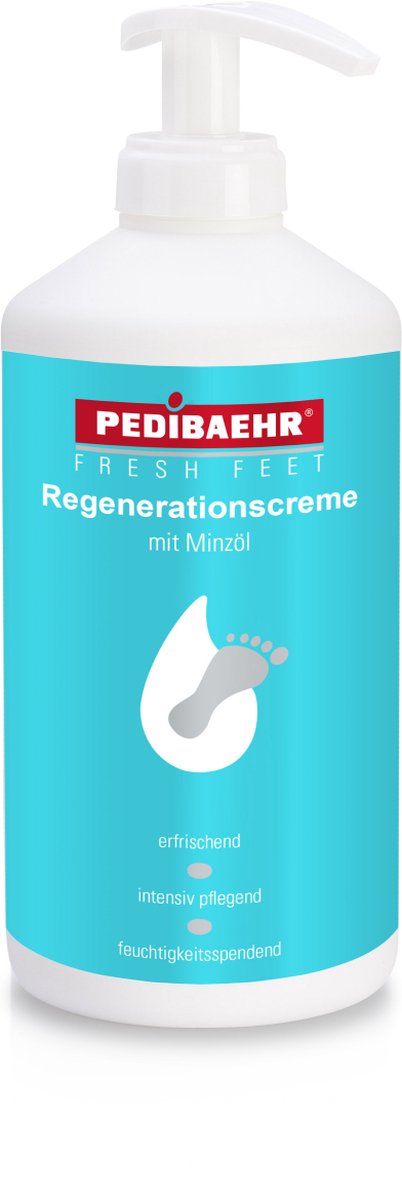 PEDIBAEHR - Voetcrème - Regeneratiecrème - Fresh Feet - 11593 - 500ml - Met Doseerpomp -