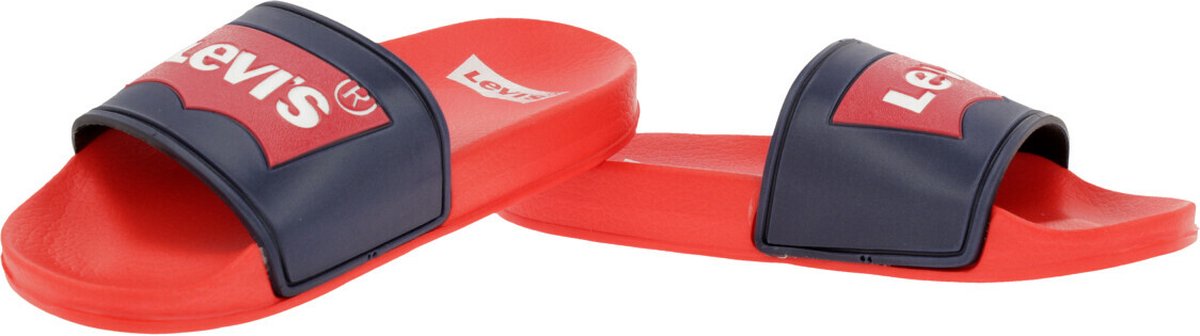 Levi's - Flip-Flop/Slide - Unisex, Kids - Red - Navy - 28 - Slippers |  bol.com
