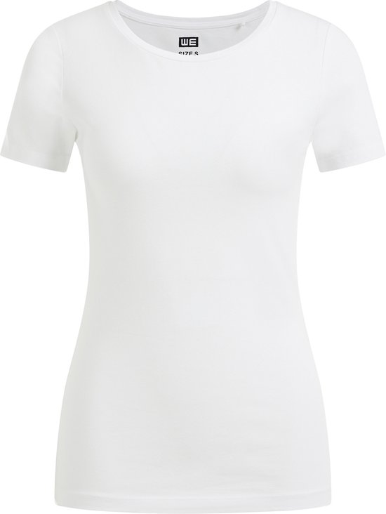 WE Fashion Dames T-shirt van biologische katoenmix