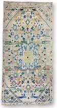 Perzisch tapijt - Vintage vloerkleed – blauw – tapijt – Karpet - 186x93cm