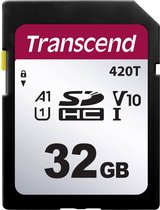 Transcend TS32GSDC420T SD-kaart 32 GB v30 Video Speed Class