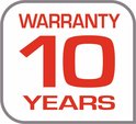 Tefal 10 jaar garantie logo.
