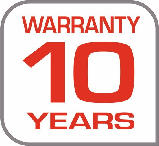 Tefal 10 jaar garantie logo.