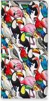 Telefoon Hoesje Geschikt voor Samsung Galaxy A53 Bookcover Case Birds