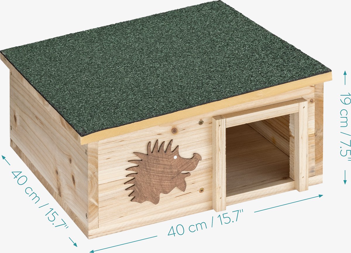 Relaxdays Egelhuis Voor De Tuin, Winterkwartier En Schuilplaats Egelhotel Dennenhout H X B X D 225 X 32 X 27 Cm Naturel