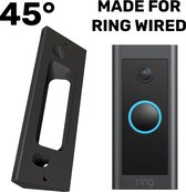 Ring Wired 45° Hoekbeugel // Zwart Kunststof // Inclusief schroeven