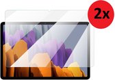 Screenprotector Samsung Galaxy Tab S8 Plus 2022 - Samsung Tab S8+ 2022 Screen protector - 12.4 inch - Beschermglas Tempered Gehard Glas 2x