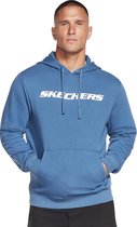 Skechers Heritage Pullover Hoodie MHD12-BLU, Mannen, Blauw, Sweatshirt, maat: M