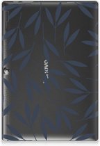 TPU Hoesje Lenovo Tab 10 | Tab 2 A10-30 Backcase Leaves Blue met doorzichte zijkanten