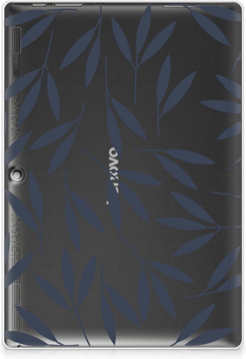 Lenovo Tab 10 | Tab 2 A10-30 Siliconen Hoesje Leaves Blue