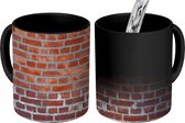 Magische Mok - Foto op Warmte Mok - Muur - Steen - Baksteen - 350 ML - Uitdeelcadeautjes
