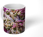 Mok - Kleurrijke Limonium bloemen - 350 ML - Beker - Uitdeelcadeautjes