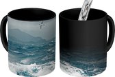 Magische Mok - Foto op Warmte Mok - Zee - Vogel - Golf - 350 ML - Uitdeelcadeautjes