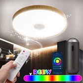 Meerkleurige plafondlamp licht