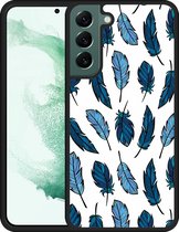 Galaxy S22+ Hardcase hoesje Feathers - Designed by Cazy