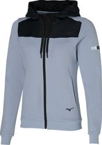 Mizuno Athletic Sweat Jacket Dames - sportvest - grijs - maat XS