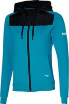 Mizuno Athletic Sweat Jacket Dames - sportvest - blauw - maat M