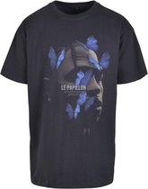 Urban Classics Heren Tshirt -XXL- Le Papillon Oversize Blauw
