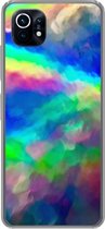 Geschikt voor Xiaomi Mi 11 hoesje - Waterverf - Kunst - Psychedelisch - Siliconen Telefoonhoesje