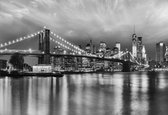 Komar Brooklyn BW Papier Fotobehang 368x254cm 8-Delen