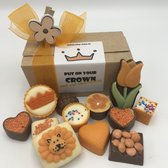 Cho-lala doosje Koningsdag bonbons 2024 | chocoladecadeau, 250 gram oranje boven bonbons, Holland, Koningsdag 27 april 2024, oranjefeest, cadeautje Koningsdag