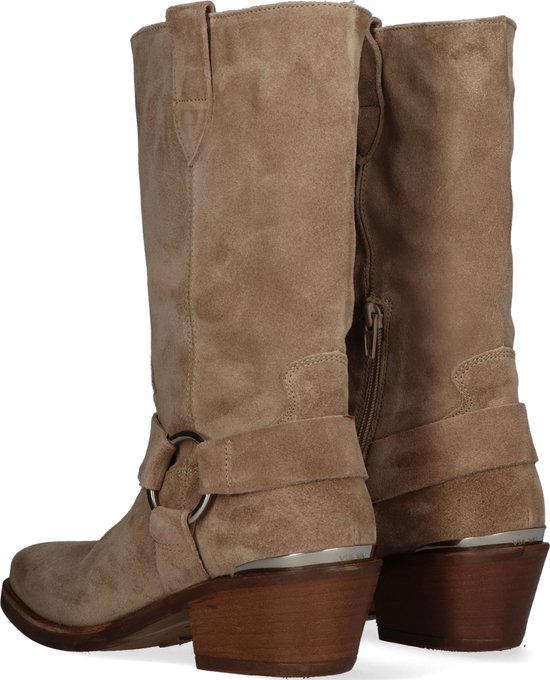 VIA VAI Paige Ring Hoge Laarzen Beige Maat 38 bol