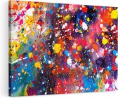 Artaza Canvas Schilderij Abstracte Kunst - Kleurvolle Acryl - 120x80 - Groot - Foto Op Canvas - Wanddecoratie Woonkamer