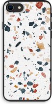 Case Company® - iPhone 8 hoesje - Terrazzo N°4 - 100% Biologisch Afbreekbaar - Duurzaam - Biodegradable Soft Case - Milieuvriendelijke Print op Achterkant - Zwarte Zijkanten - Bescherming Ove