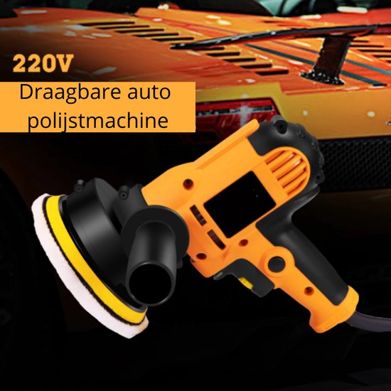 PrettyGoods® Polijstmachine Auto Poetsmachine Poliermachine Car