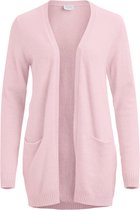 Vila Vest Viril Open L/s  Knit Cardigan-fav 14044095 Ballerina/melange Dames Maat - S