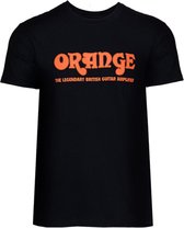 Orange T-Shirt zwart Gr. L met Orange Logo - Shirts L