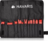 Kit de démontage intérieur de voiture Navaris 11x - Kit de démontage pour garniture intérieure - Outils pour démonter les panneaux - Y compris sac de rangement