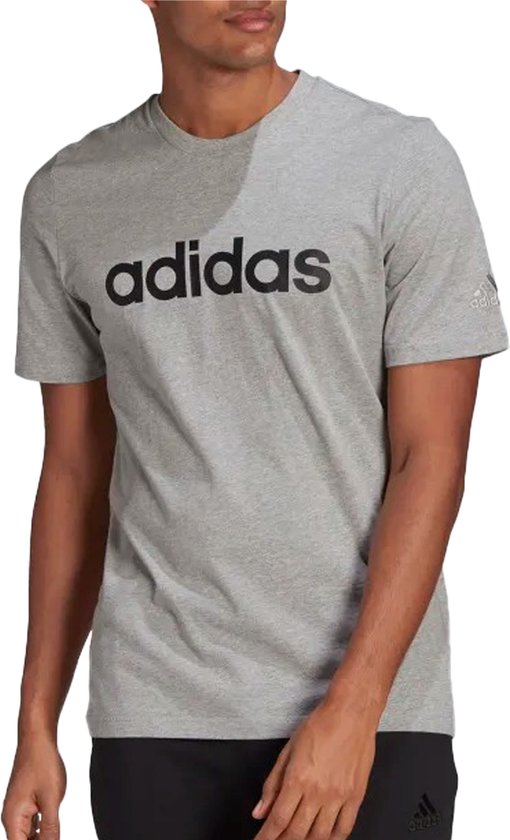 Adidas Essentials Embroidered Linear Logo T-shirt Mannen