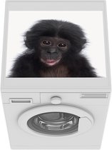 Wasmachine beschermer mat - Babykamer - Chimpansee - Breedte 55 cm x hoogte 45 cm