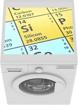 Wasmachine beschermer mat - Periodiek systeem met Silicium - Breedte 55 cm x hoogte 45 cm