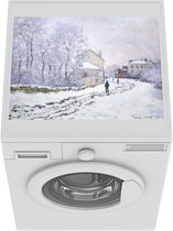 Wasmachine beschermer mat - Sneeuw in Argenteuil - Schilderij van Claude Monet - Breedte 55 cm x hoogte 45 cm