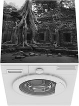 Wasmachine beschermer mat - Boomwortels over oude tempel in Angkor Wat - Breedte 60 cm x hoogte 60 cm