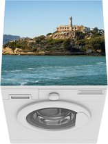 Wasmachine beschermer mat - Alcatraz - San Francisco - Amerika - Breedte 60 cm x hoogte 60 cm