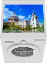 Wasmachine beschermer mat - De St. Pauls cathedral met een heldere lucht - Breedte 55 cm x hoogte 45 cm