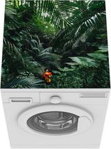 Wasmachine beschermer mat - Man loopt door de jungle in Japan - Breedte 60 cm x hoogte 60 cm