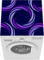 Wasmachine beschermer mat - Ring - Paars - Patronen - Breedte 60 cm x hoogte 60 cm