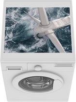 Wasmachine beschermer mat - Windmolen- Zee - Water - Breedte 55 cm x hoogte 45 cm
