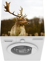 Wasmachine beschermer mat - Damhert - Bos - Kudde - Breedte 60 cm x hoogte 60 cm