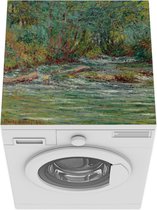 Wasmachine beschermer mat - De Epte in Giverny, zomer - Claude Monet - Breedte 60 cm x hoogte 60 cm