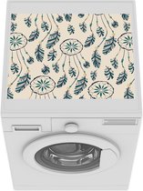 Wasmachine beschermer mat - Dromenvanger - Veren - Bohemian - Retro - Breedte 55 cm x hoogte 45 cm